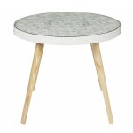 Toilinux - table basse ronde arabesque