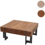 Mendler - table basse de salon hwc - a15, table d'appoint , jardini�re, bois massif de sapin rustique ...