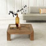 Berah getah - table basse en teck recycl massif