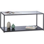 Relaxdays - table basse en verre rectangulaire cadre en métal panneau vitré surface table de salon hlp ... Relaxdays - table basse en verre rectangulaire cadre en métal panneau vitré surface table de salon hlp ...