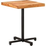 Table de bistro carr�e 60x60x75 cm bois d'acacia massif vidaxl