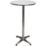 Harms - table de bistrot table ronde hauteur r�glable alu cadre parti meubles de jardin plaque de pliage ...