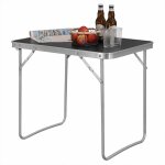 Table de camping pliante en aluminium et mdf table de pique - nique, jardin pliable tables de service ...
