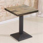 Skecten - table carre avec pied central pour cuisine ou salle  manger 606075cm style 1