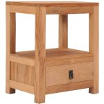 Table de chevet 40x30x50 cm bois de teck massif vidaxl