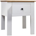 Table de chevet blanc 46x40x57 cm pin gamme panama vidaxl