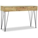 Table console 120x35x76 cm teck massif - vidaxl