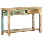 Table console 120x40x75 cm bois solide de r�cup�ration vidaxl