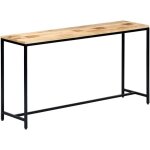 Table console 140 x 35 x 76 cm bois de manguier massif brut vidaxl