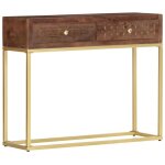 Table console 90 x 30 x 75 cm bois de manguier massif vidaxl