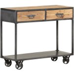 Table console 90x35x74 cm bois de r�cup�ration massif vidaxl