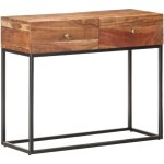 Table console 90x35x75 cm bois d'acacia brut vidaxl