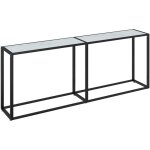 Table console marbre blanc 200x35x75, 5 cm verre tremp� vidaxl