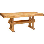 Table country rustique en bois de tilleul naturel massif Table country rustique en bois de tilleul naturel massif