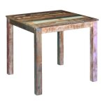 Table de cuisine bois de r�cup�ration lion 80 cm