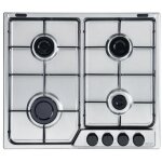 Table de cuisson � gaz encastrable 4 feux 60 cm de'longhi ffa 46 asv en acier inoxydable