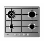 Table de cuisson � gaz encastrable en acier inoxydable candy chw6br4wx 4 br�leurs