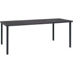 Vidaxl - table à dîner d'extérieur anthracite 190x90x74 cm acier Vidaxl - table à dîner d'extérieur anthracite 190x90x74 cm acier