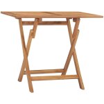 Table à dîner pliable de jardin 90x60x75 cm bois de teck solide vidaxl Table à dîner pliable de jardin 90x60x75 cm bois de teck solide vidaxl