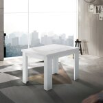 Table extensible blanche au design moderne salon salle � manger jesi liber