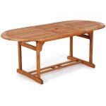 Table extensible en eucalyptus 200 - 245 - 290 x 110 h