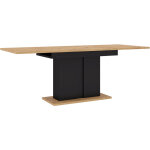 Table nuka i 140 - 200x90x76 cm chêne artisan / noir mat table pliable, table de cuisine, table à manger ... Table nuka i 140 - 200x90x76 cm chêne artisan / noir mat table pliable, table de cuisine, table à manger ...