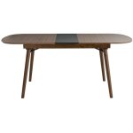 Miliboo - table extensible rallonges intégrées rectangulaire en bois foncé noyer l150 - 180 cm sheldon ... Miliboo - table extensible rallonges intégrées rectangulaire en bois foncé noyer l150 - 180 cm sheldon ...