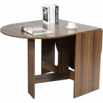 Table extensible salle  manger pour 4 - 7 personnes, table ronde convertible avec 2 rallonges semi - ...