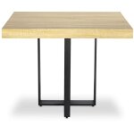 Table extensible teresa chêne clair pieds noir Table extensible teresa chêne clair pieds noir