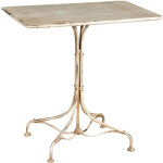 Biscottini - table en finition blanc e antique en fer forgé Biscottini - table en finition blanc e antique en fer forgé