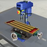 Table de fraisage 57 x 36 x 10 cm, adapte aux fraiseuses  double axe et quatre voies. table de fraisage ...