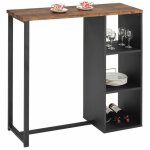 Table haute de bar piava, dcor chne sauvage
