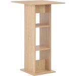 Table haute mange debout bar bistrot 110 cm ch�ne beige