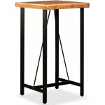 Table haute mange debout bar bistrot bois massif de sesham 107 cm
