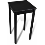 Table haute mange debout bar bistrot noir mdf 107 cm