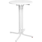 Beautissu - table haute pliante outdoor sylt blanc, 70cm (?)