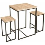 Table haute avec tabourets industrielle dock