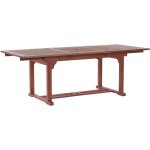 Beliani - table de jardin extensible 160 / 220 x 90 cm en bois d'acacia foncé huilé toscana Beliani - table de jardin extensible 160 / 220 x 90 cm en bois d'acacia foncé huilé toscana