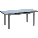 Table de jardin extensible en aluminium anthracite ibiza 8  10 personnes