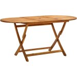 Table de jardin pliable 160x85x75 cm bois d'acacia massif vidaxl