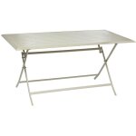 Hesperide - table de jardin pliante carr�e azua argile 6 places en aluminium trait� en epoxy - hesp�ride ...