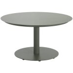 Table de jardin ronde aluminium 6 places kaki - oreva