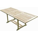 C&l jardin - table de jardin en teck amara 8 / 10 places