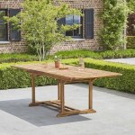 Berah getah - table de jardin en teck huilé massif extensible 8 / 10 places Berah getah - table de jardin en teck huilé massif extensible 8 / 10 places