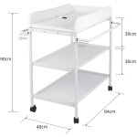 Sifree�table � langer blanc 3 �tag�res 847290cm multifonction