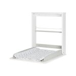 Badabulle - table a langer murale plouf, avec matelas a langer inclus - pliable et compacte