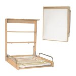 Roba - table a langer murale rabattable dschungelbaby - matelas ray multicolore inclus - 2 tageres ...