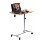 Costway - table de lit à roulettes table d'ordinateur mobile 71 - 93 cm hauteur réglable tablette surface ... Costway - table de lit à roulettes table d'ordinateur mobile 71 - 93 cm hauteur réglable tablette surface ...