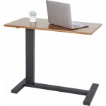 Unho - table de lit � roulettes table roulante r�glable en hauteur de 66 � 90 cm pour lit m�dicalis� ...