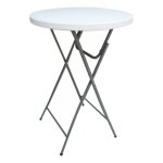 Terre jardin - table haute mange debout pliant - 81 x 110 cm - pour rception, mariage, vnementiel